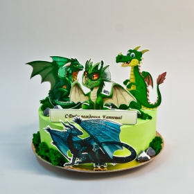 Торт с драконами