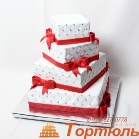 Торт свадебная пирамида